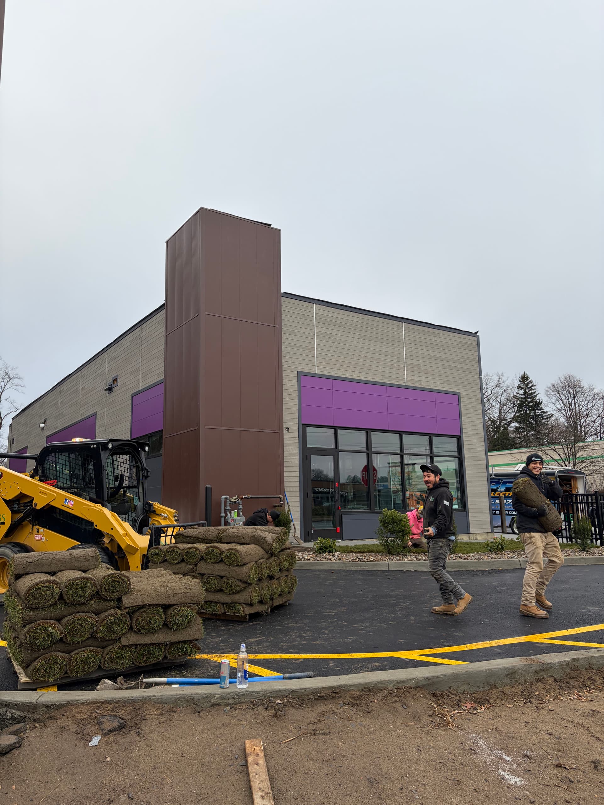 Efficient Sod Laying at Taco Bell in Schenectady